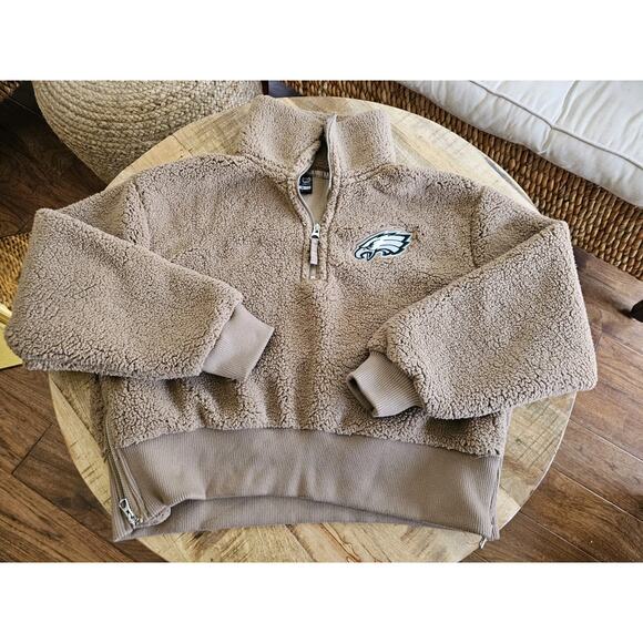 Philadelphia Eagles Women’s Pullover Fleece Jacket 1/4 Zip NFL-Size Medium M - Picture 1 of 14